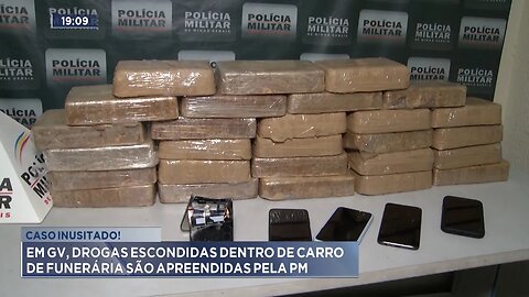 Caso Inusitado: Em GV, Drogas Escondidas Dentro de Carro de Funerária são Apreendidas pela PM.