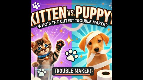 Kitten Vs. Puppy: Who’s the Cutest Trouble Maker?"