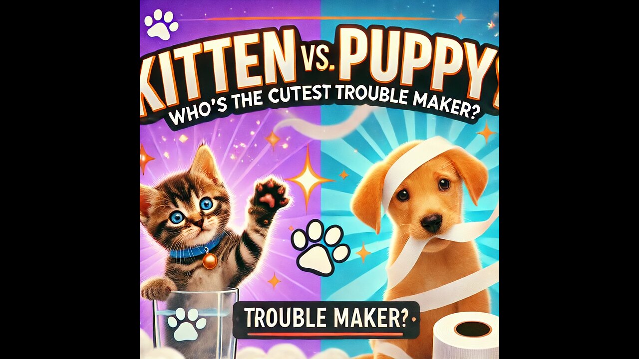 Kitten Vs. Puppy: Who’s the Cutest Trouble Maker?"