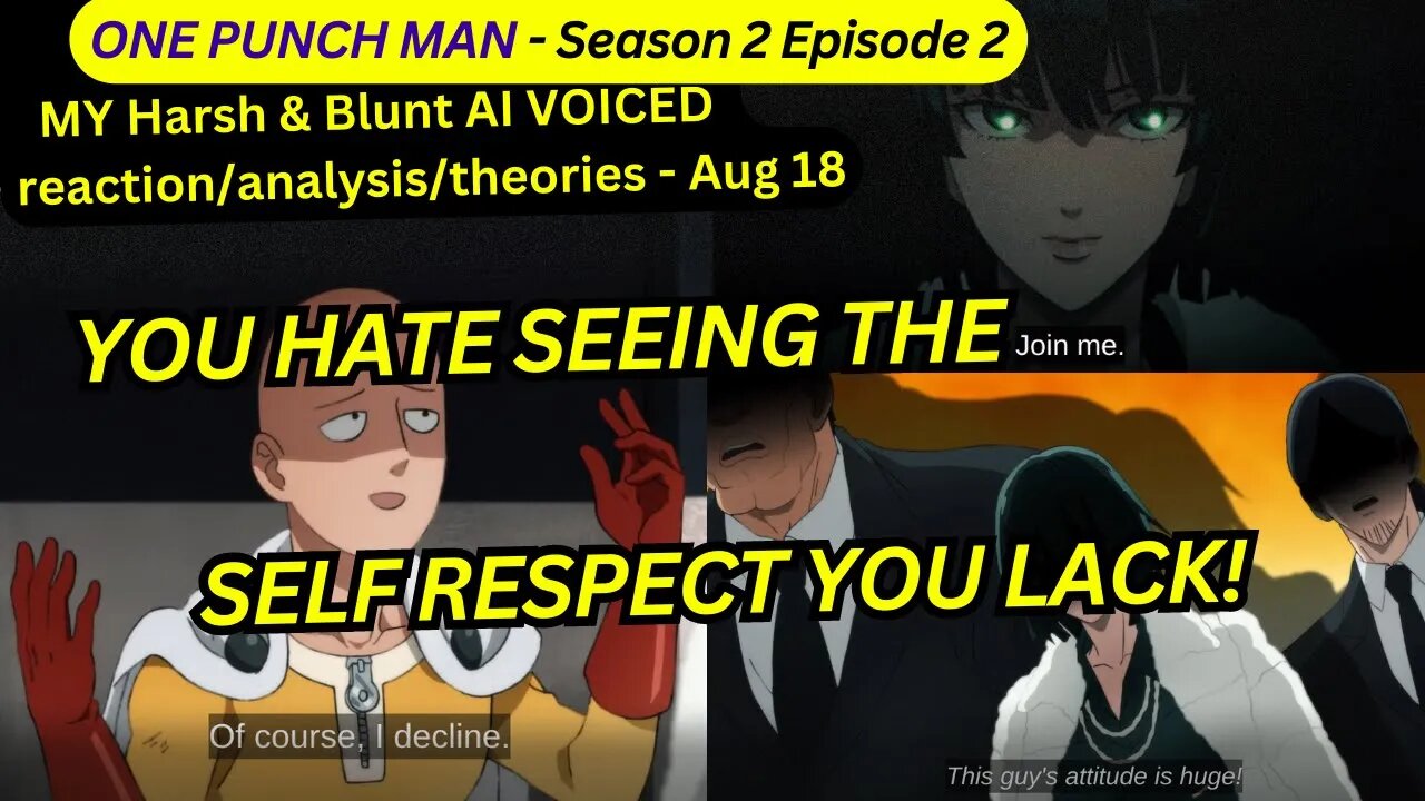 one punch man reaction harsh&blunt s2 episode 2 voice