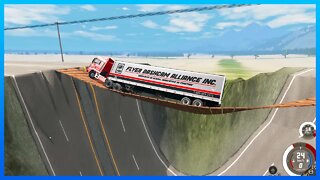 TruckFails | Cars vs Giant Pit #274 – BeamNG.Drive