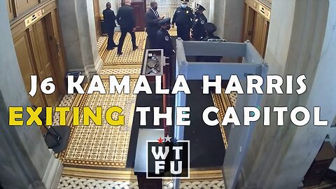 NEW FOOTAGE: Kamala Harris exiting the Capitol at 11:21 a.m. on January 6