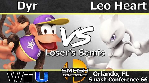 MVG|Dyr (Diddy) vs. FBC|Leo Heart (Mewtwo) - Wii U Loser's Semis - SC: LXVI