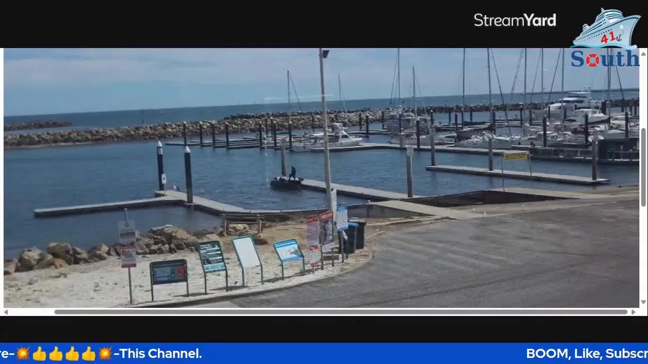Live North Haven Boat Ramp South Australia. 08/10/2023.
