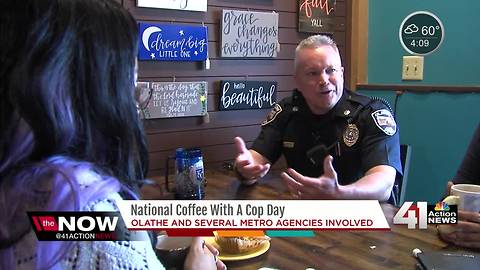 National “Coffee With A Cop” Day gives KC area residents chance to talk openly with officers