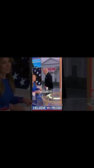 The Interview Was Supposed to go to Commercial, but Biden Walked Out Too Soon