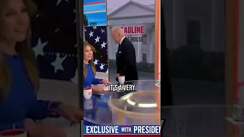 The Interview Was Supposed to go to Commercial, but Biden Walked Out Too Soon