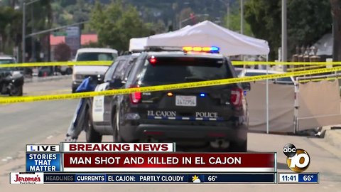 Man shot to death after argument on El Cajon street