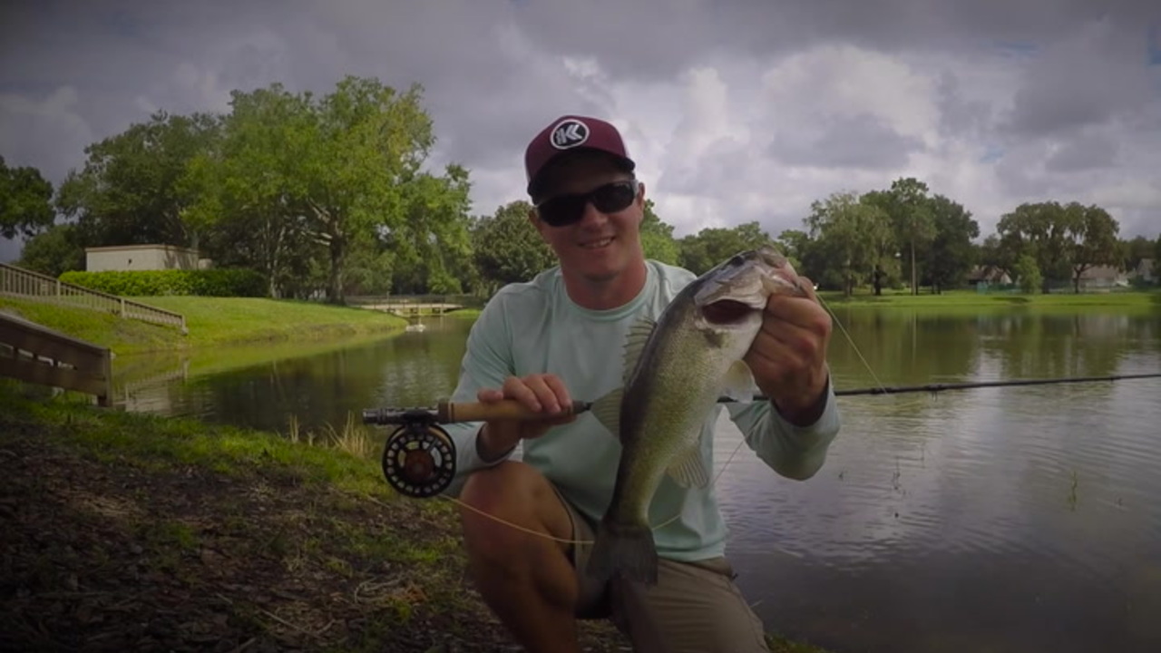 WOS Fly Fishing Retention Pond Bass (JMales)