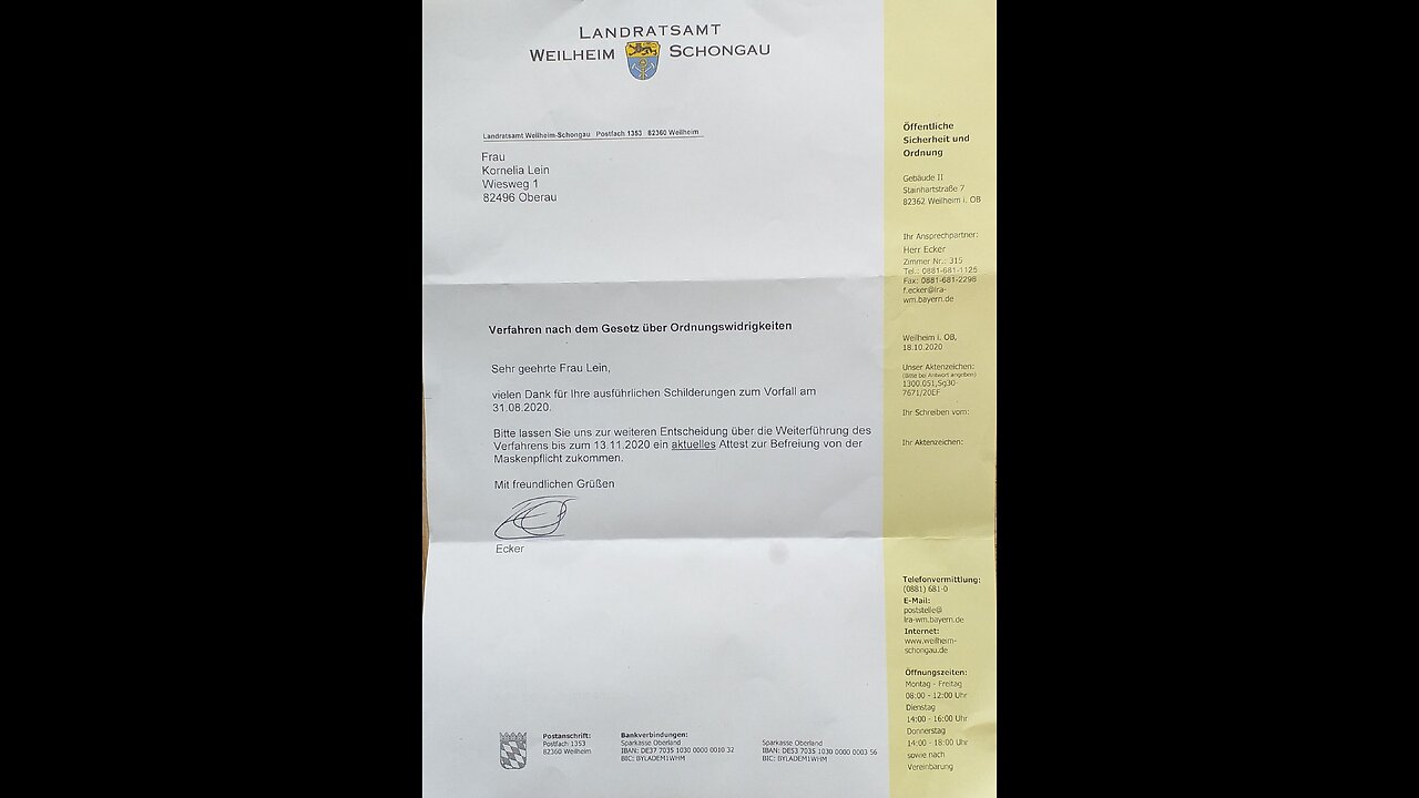 31.08.2020 Corona Fake Pandemie - BIO MICHL Weilheim MASKENVORFALL, Verleumdung, Beleidung, Nötigungen in BAYERN - Teil 1
