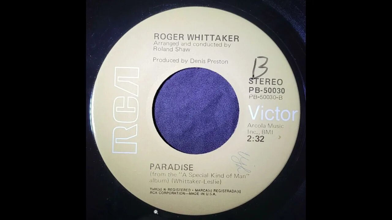 Roger Whittaker, Roland Shaw – Paradise