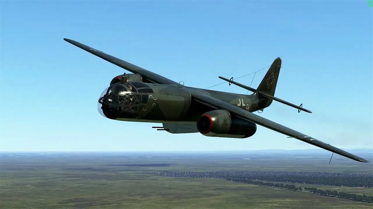 Arado AR234 Jet Bomber Vs P39 Airacobra (IL-2 Sturmovik Battle of Normandy)