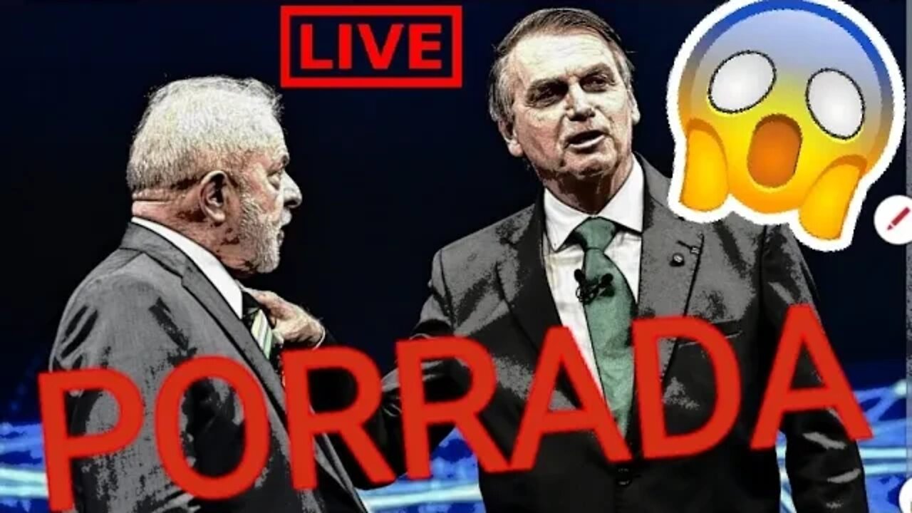 DEBATE DA LIVE BOLSONARO ENCOSTA A MÃO NO LULA AGORA É PAURRADA