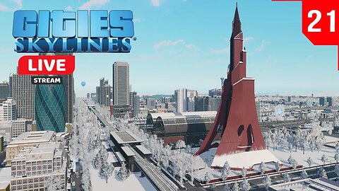 Cities: Skylines - Jogando na Neve - Frio de Janeiro live