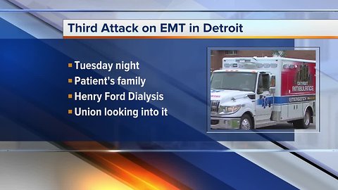 Third attack on EMT in Detroit