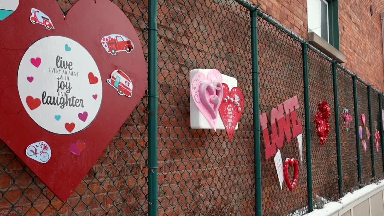 Grand Ledge heart wall aims to spread love this Valentine's season