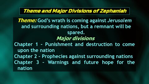 Video Bible Study: Zephaniah #2