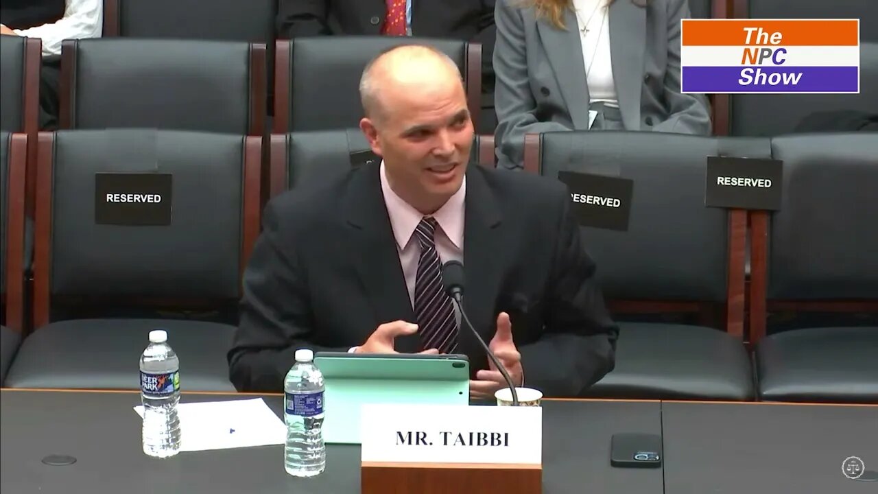 Dan Bishop Gives Matt Taibbi His Time To Repond To Questions DWS Blocked Him From Responding To 🟠⚪🟣