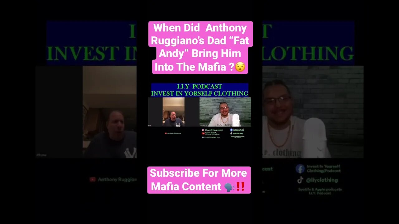 When Did Anthony Ruggiano’s Dad “Fat Andy” Bring Him Into The Mafia ?😯 #mafia #anthonyruggiano