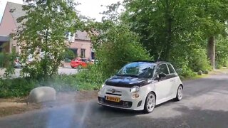 Monza exhaust system driveby Abarth 595c MTA turismo