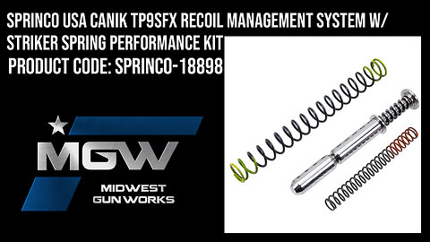 Sprinco USA Canik TP9SFx Recoil Management System w/ Striker Spring Performance Kit - SPRINCO-18898