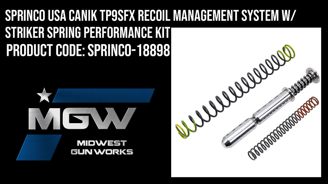Sprinco USA Canik TP9SFx Recoil Management System w/ Striker Spring Performance Kit - SPRINCO-18898