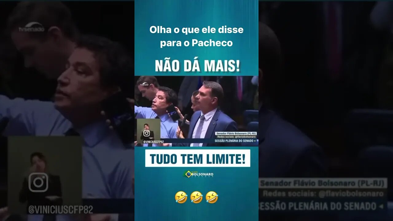 Olha o que o Flavio Bolsonaro disse para o Rodrigo Pacheco sobre o impeachment do Barroso