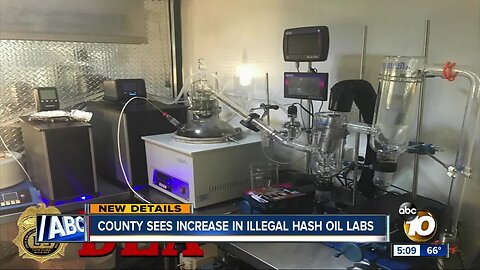 County sees increase in illegal hash oil labs