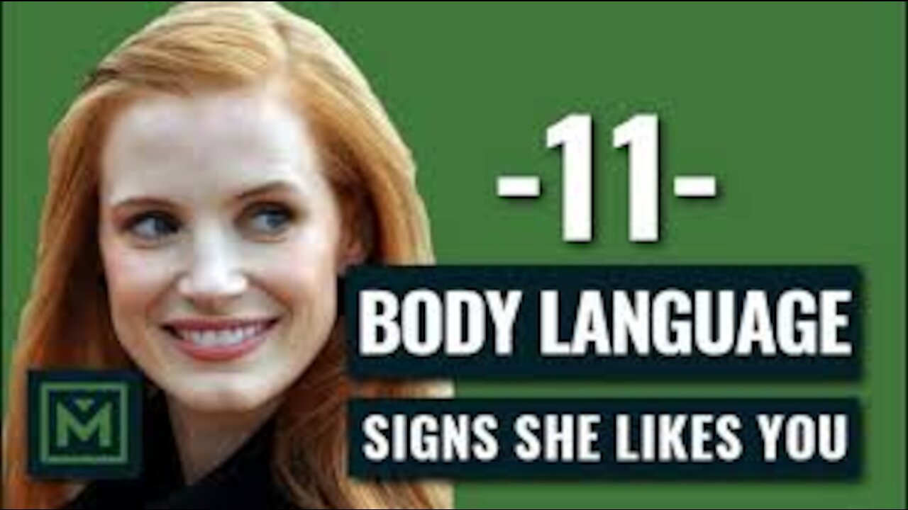 11 Body Language Signs She's Attracted To You - HIDDEN Signals She Likes You