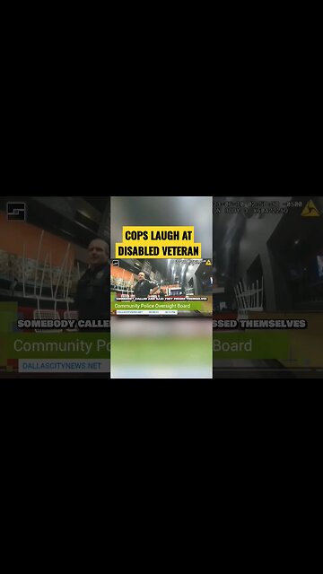 Cops Laugh At Disabled Vet