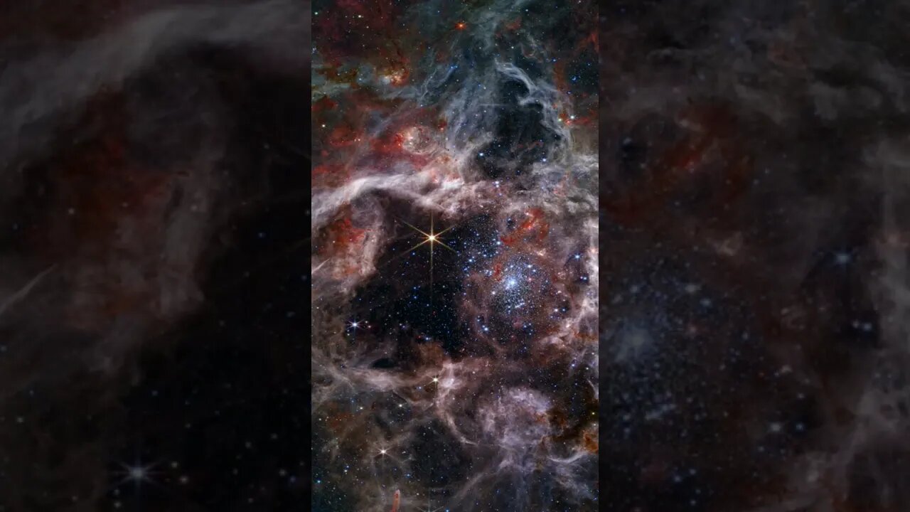 Tarantula Nebula Webb Space Telescope #shorts #space #science