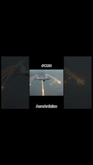 Watch Giant #C130 Hercules Flares #Aviation #Fly #AeroArduino