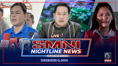 LIVE: SMNI Nightline News with MJ Mondejar & Jade Calabroso | December 6, 2024 – Biyernes