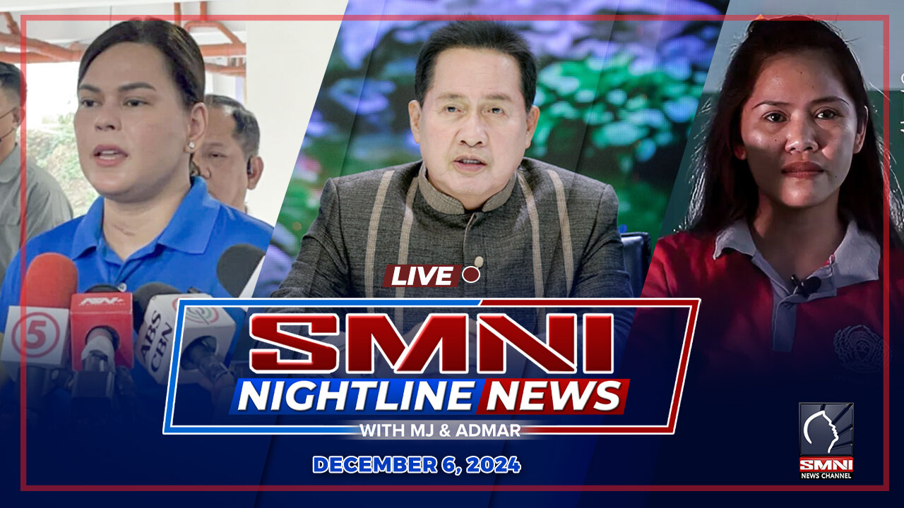 LIVE: SMNI Nightline News with MJ Mondejar & Jade Calabroso | December 6, 2024 – Biyernes