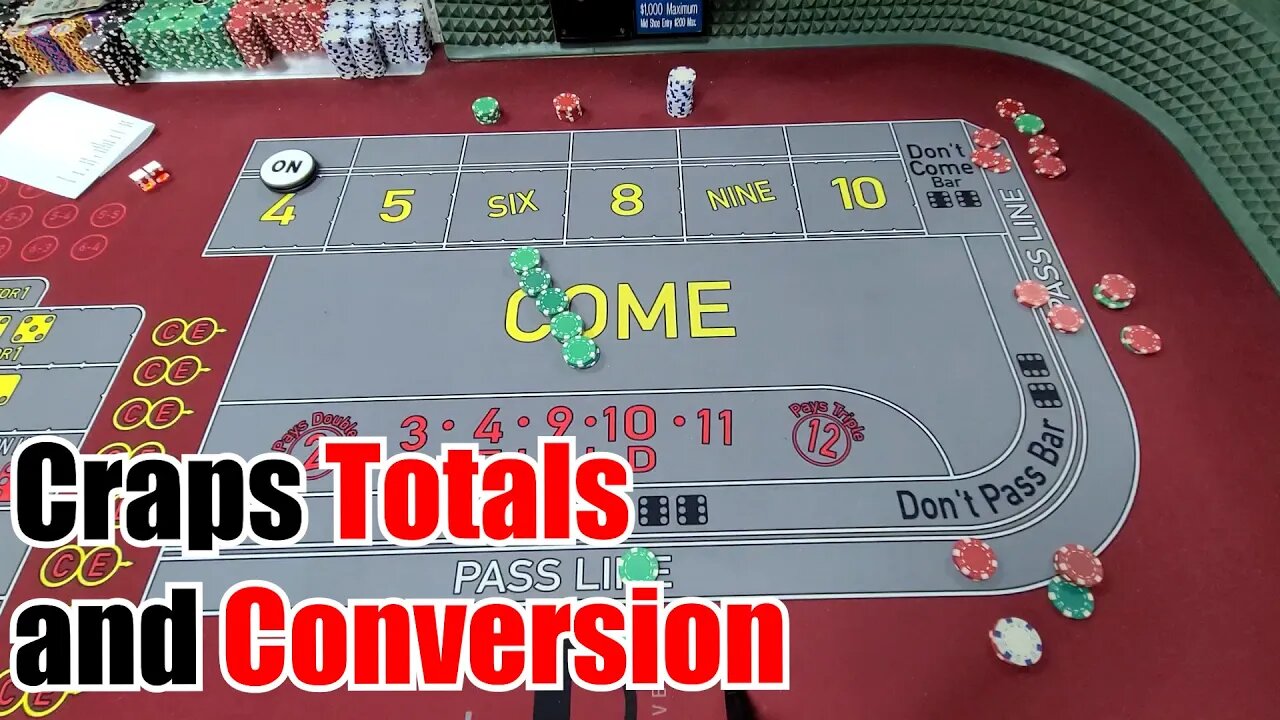 Craps Totals, Conversions and Best procedures for paying on the Line and Don'ts (Short Version)