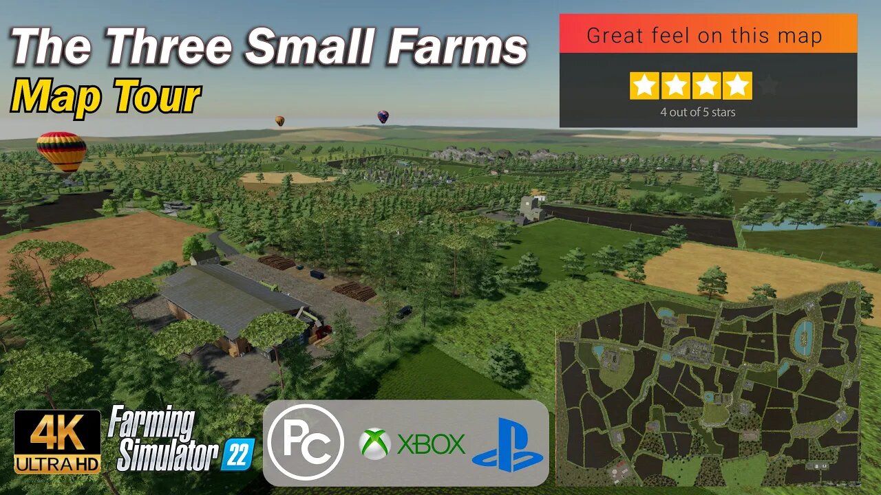 The Three Small Farms | Map Tour | Farming Simulator 22