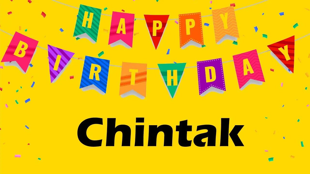 Happy Birthday to Chintak - Birthday Wish From Birthday Bash