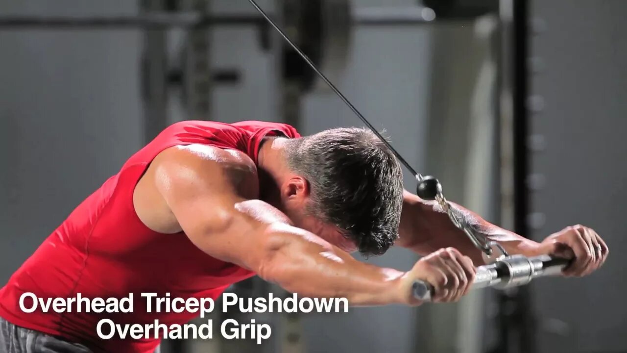 Overhead Tricep Pushdown Overhand Grip