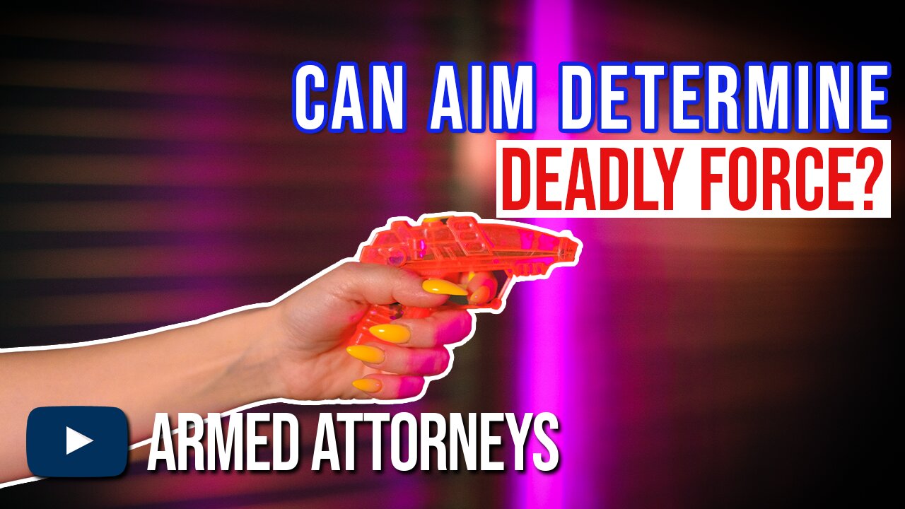 Does Aim Determine Deadly Force? #Shorts