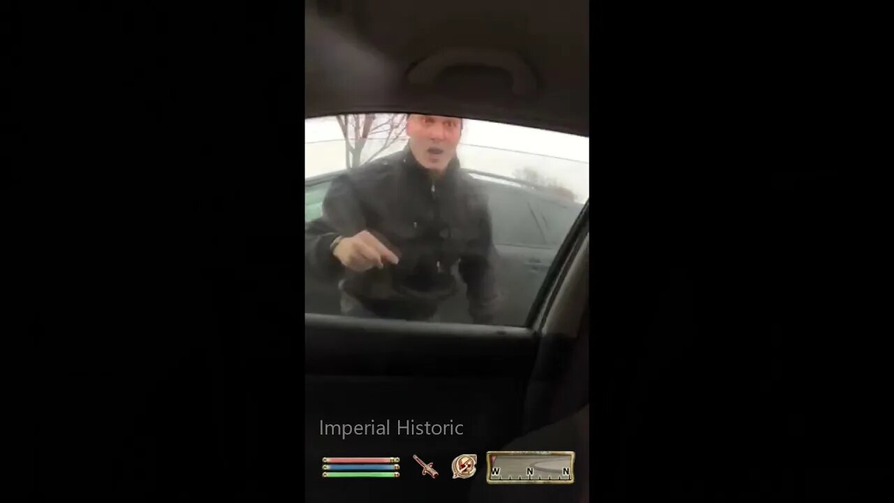 NPC Smashes Barrier - Oblivion NPC