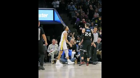 Steph Curry Filthy BLOCKED 3point Attempt By Dillon Brooks