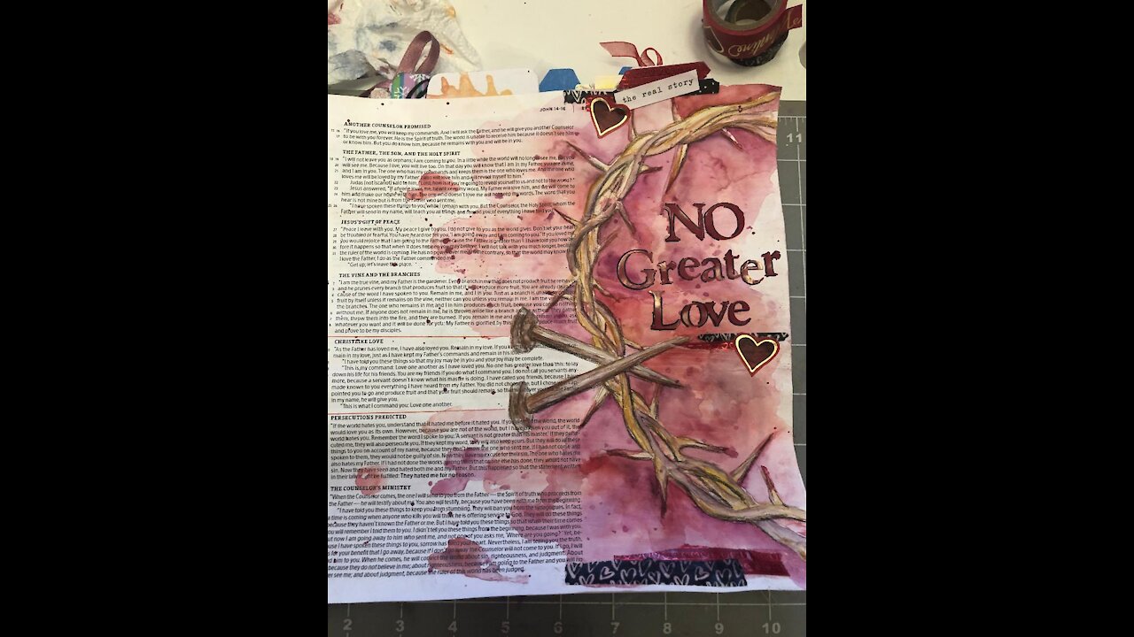 Let's Bible Journal John 15- No Greater Love (from Lovely lavender Wishes)