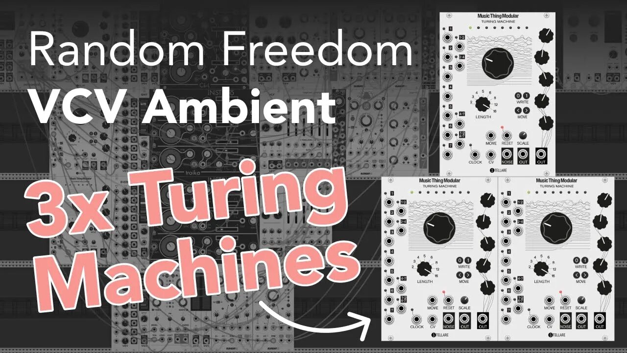 VCV Eurorack Ambient | 3x Turing Machines, OCHD, Cs-L, Troika, Chronoblob 2, Plaits & Stages