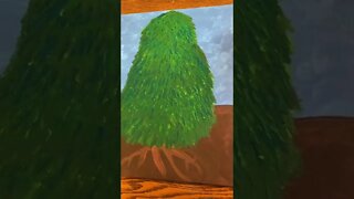 Simple Christmas Tree Painting