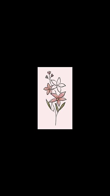 shortsbetter watercolor pencil sketch flower 🌸 print hand-drawn 🎨 art drawing illustration animation