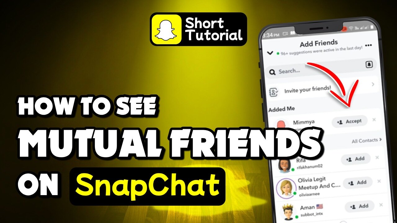 How to see mutual friends on Snapchat