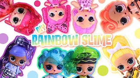 Let's Make Rainbow Slime with LOL Crayola Surprise Babies