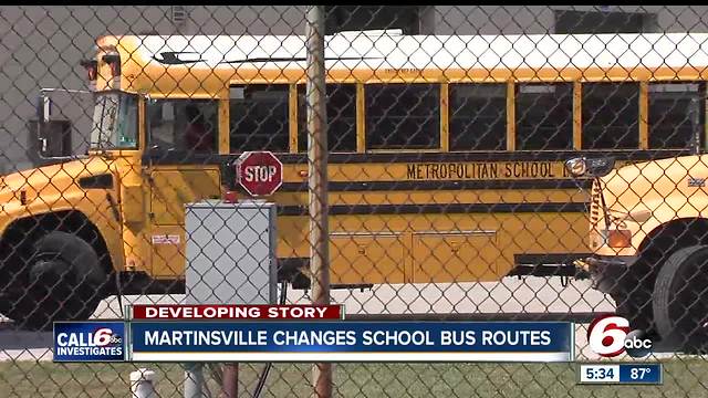 Martinsville changes school bus routes fallowing complaints