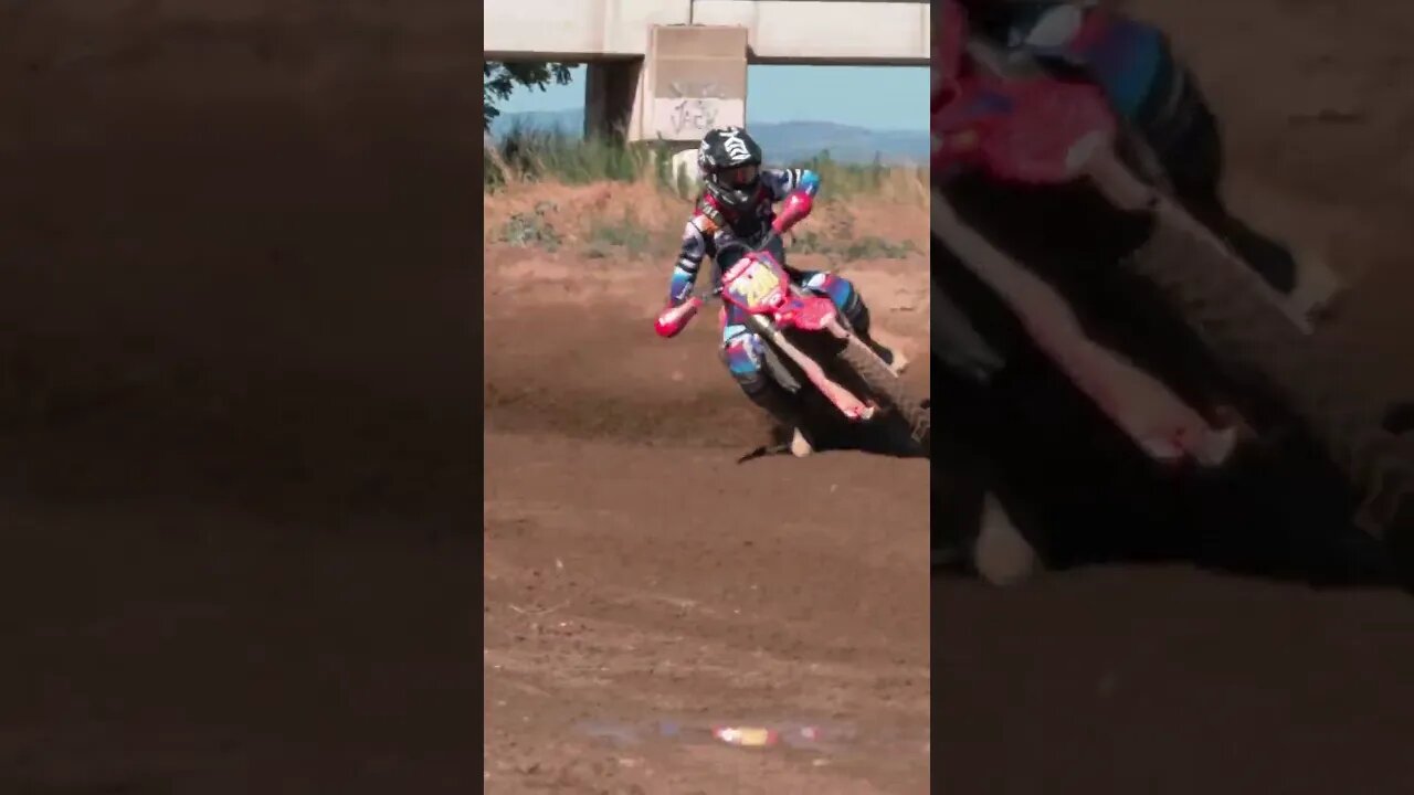 Fast S Turn in Slow Motion #shorts #motocross