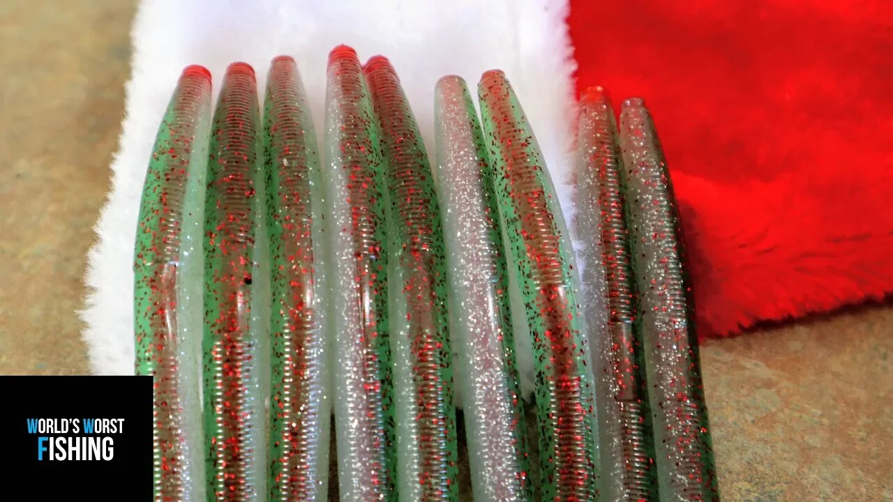 CHRISTMAS CORE SHOTS, Making Core Shot Stick Worms in Christmas Colors